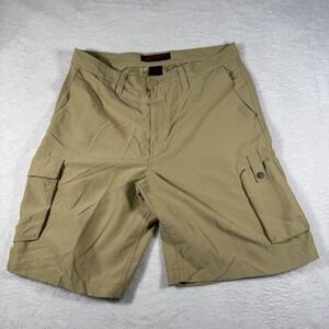 Tony Hawk Cargo Shorts Mens 34 Tan Streetwear Y2K Skater Utility Pockets Logo